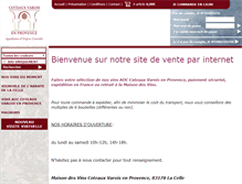 Tablet Screenshot of coteaux-varois.com